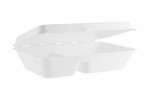 VEGWARE Bagasse 2 Compartment Clamshell 9x6